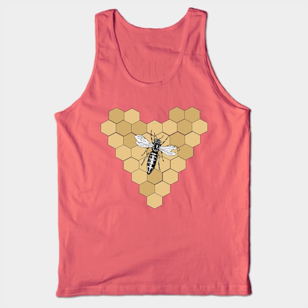 Bee Queen Tank Top by killmonkies